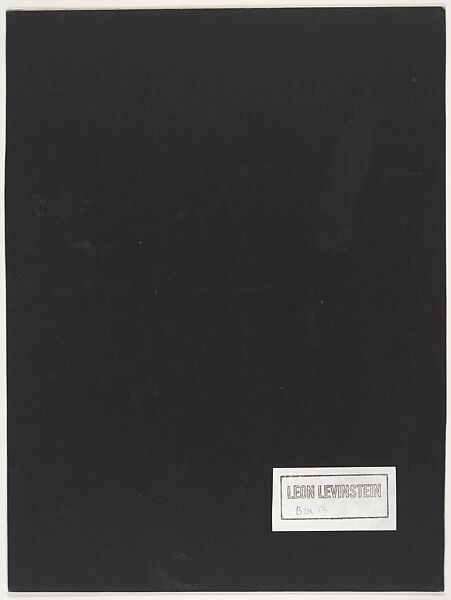 [Man Hauling Wood, Haiti], Leon Levinstein (American, Buckhannon, West Virginia 1910–1988 New York), Gelatin silver print