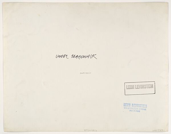 Under Boardwalk, Leon Levinstein (American, Buckhannon, West Virginia 1910–1988 New York), Gelatin silver print