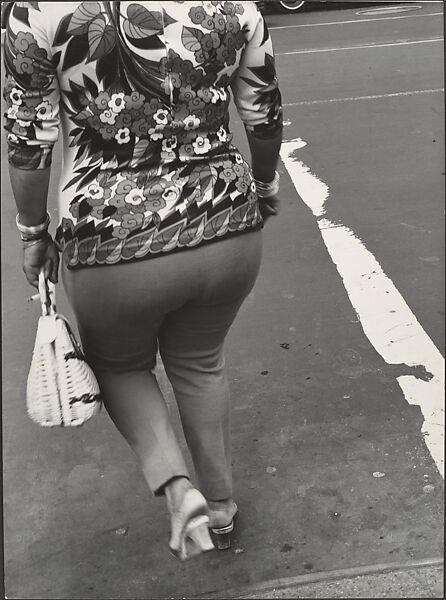 [Street Scene: Woman in Floral Blouse, New York City], Leon Levinstein (American, Buckhannon, West Virginia 1910–1988 New York), Gelatin silver print 