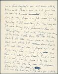 "Walker, Of course not much more can be said...", Robert Frank (American (born Switzerland), Zurich 1924–2019 Inverness, Nova Scotia), Ink on paper (manuscript)