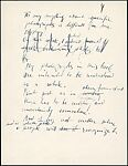 "While working (photographing) I never establish...", Robert Frank (American (born Switzerland), Zurich 1924–2019 Inverness, Nova Scotia), Ink on paper (manuscript)