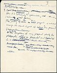 "Studies Accomplishments...", Robert Frank (American (born Switzerland), Zurich 1924–2019 Inverness, Nova Scotia), Ink on paper (manuscript)