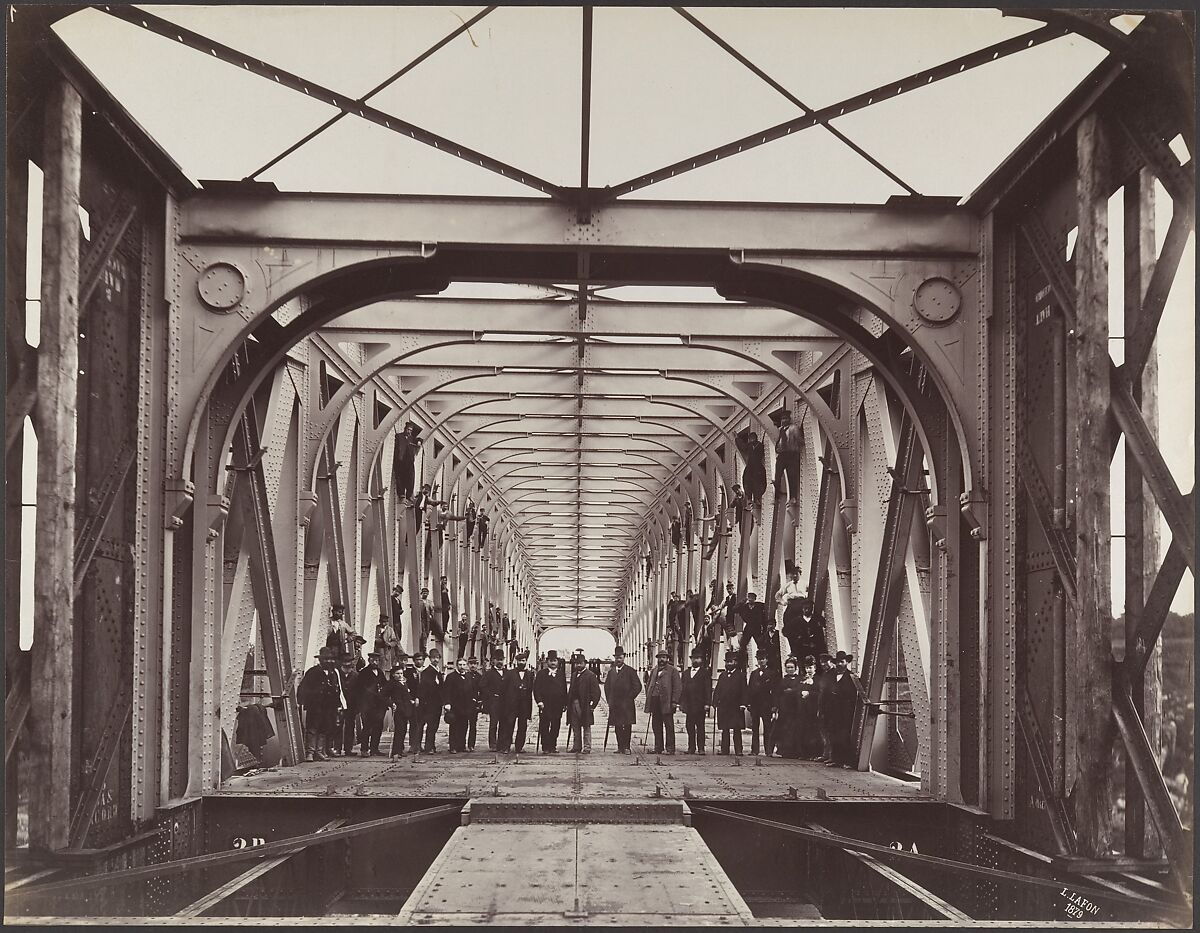 Lessart Viaduct on the Rance River, Louis Lafon (French, active 1870s–90s), Albumen silver print from glass negative 