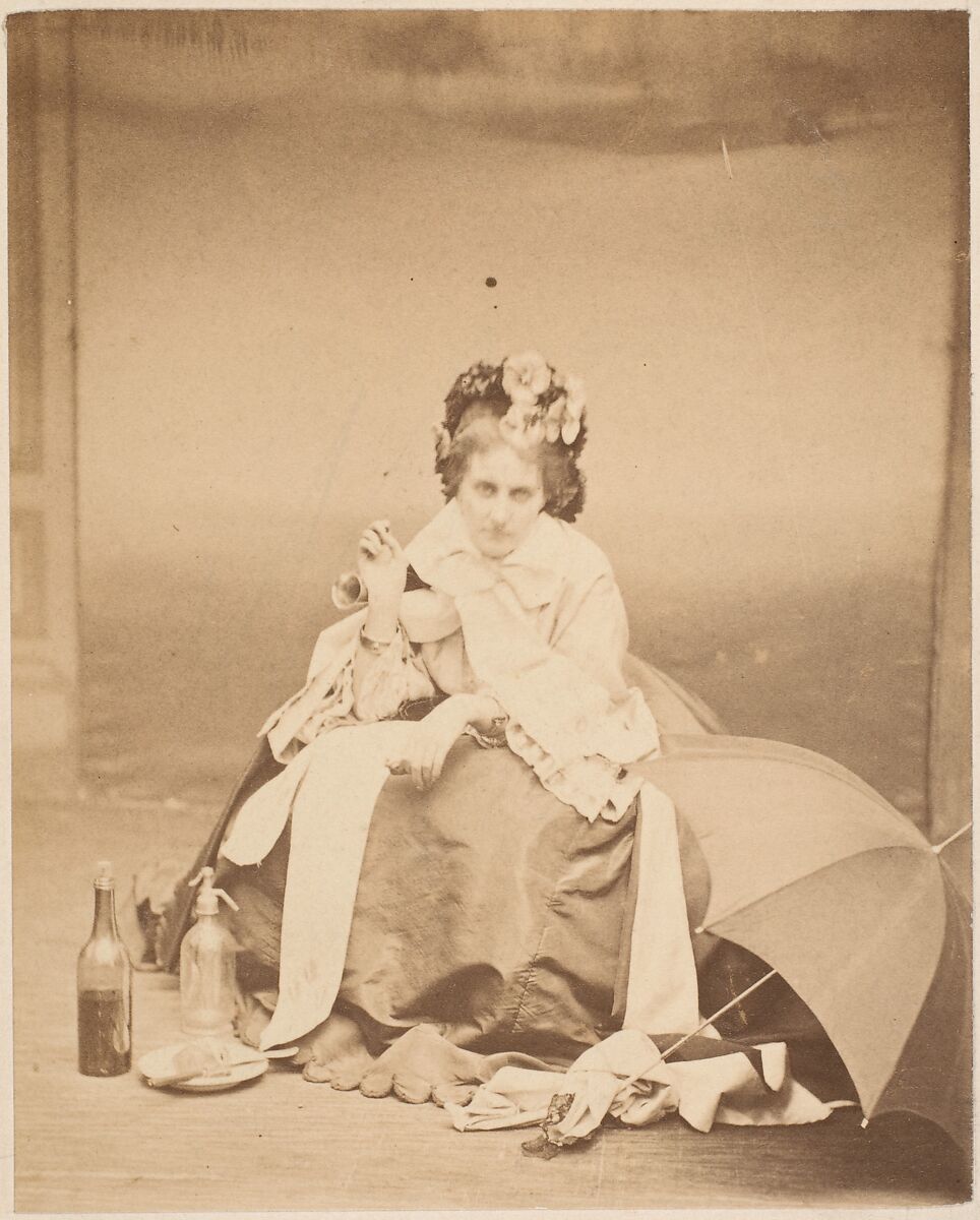 [Album page with ten photographs of La Comtesse mounted recto and verso], Pierre-Louis Pierson (French, 1822–1913), Albumen silver prints from glass negative