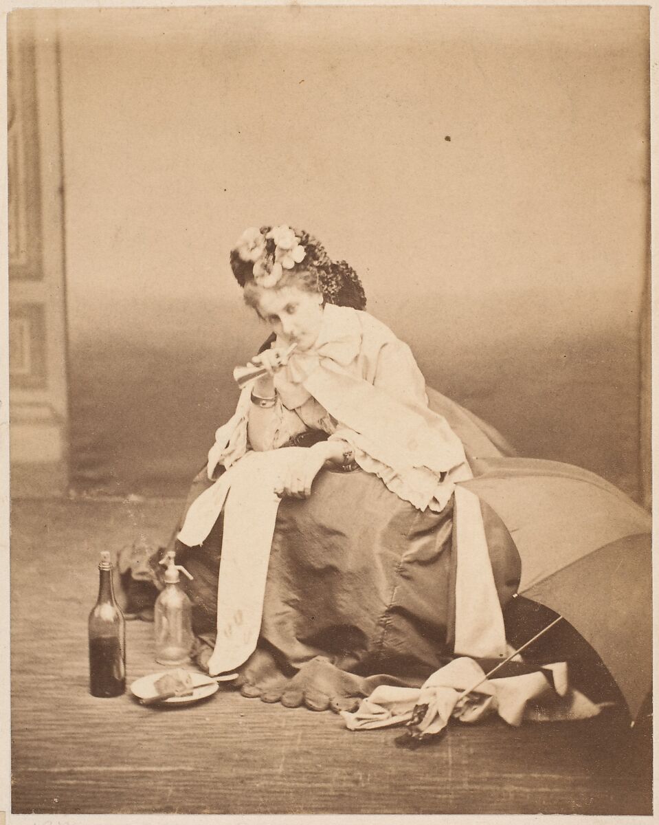 [Album page with ten photographs of La Comtesse mounted recto and verso], Pierre-Louis Pierson (French, 1822–1913), Albumen silver prints from glass negative