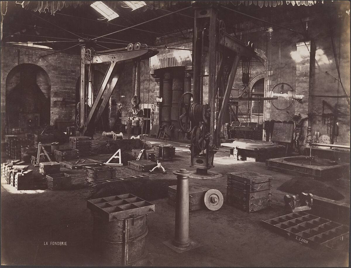 The Foundry, Louis Lafon (French, active 1870s–90s), Albumen silver print from glass negative 