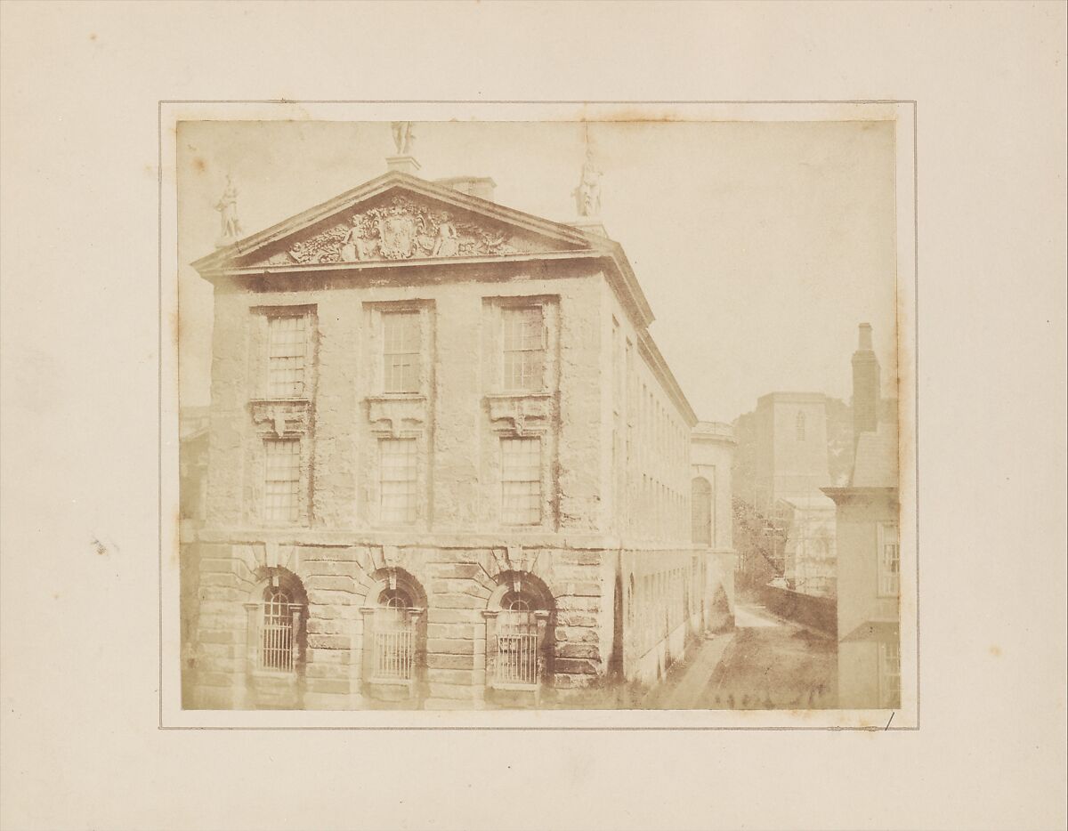 Part of Queens College, Oxford, William Henry Fox Talbot (British, Dorset 1800–1877 Lacock), Salted paper print from paper negative 