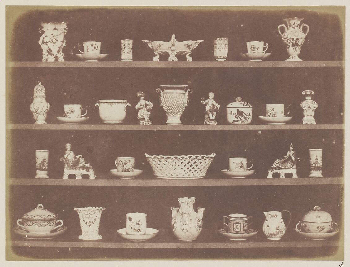 Articles of China, William Henry Fox Talbot (British, Dorset 1800–1877 Lacock), Salted paper print from paper negative 