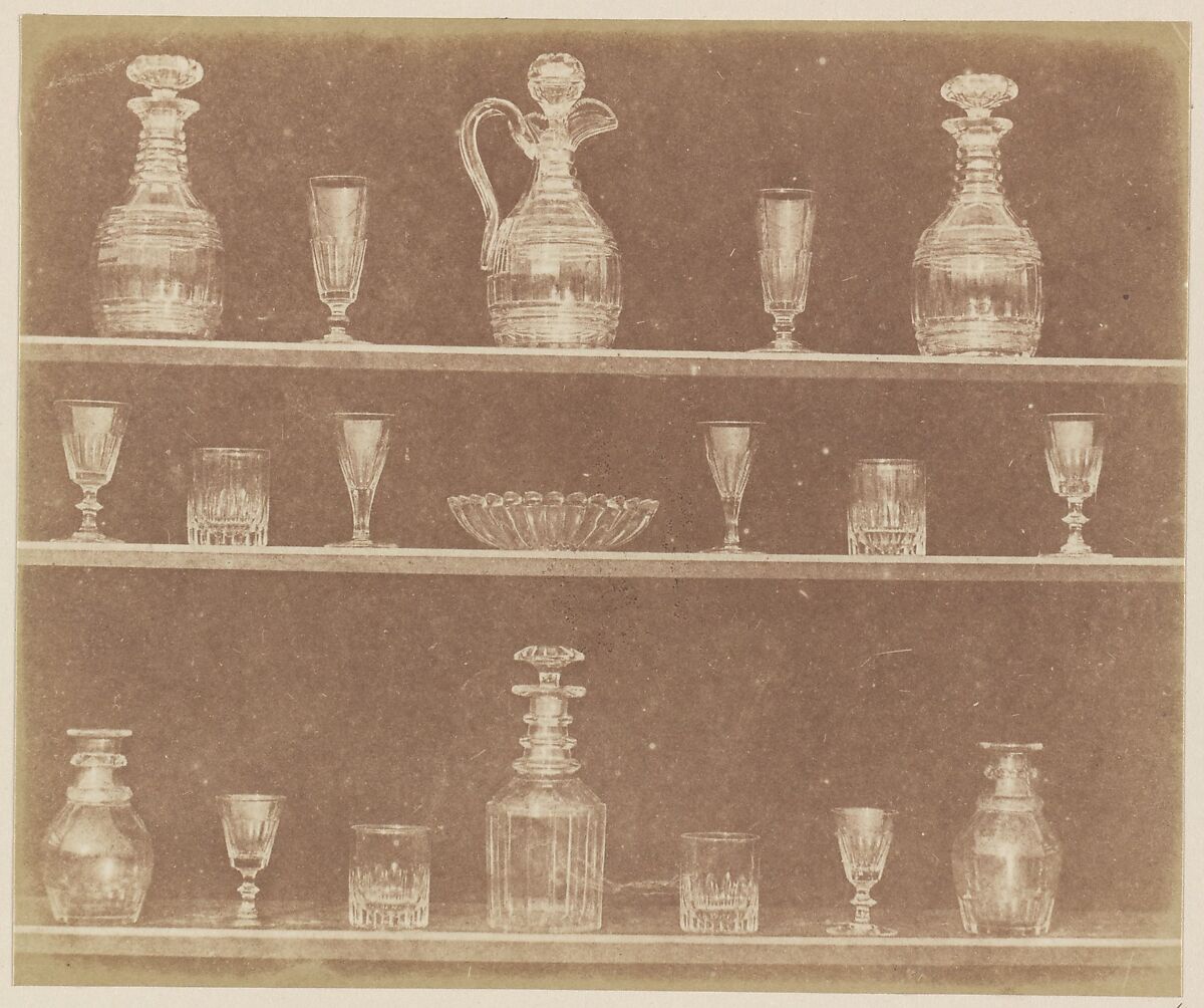 Articles of Glass, William Henry Fox Talbot (British, Dorset 1800–1877 Lacock), Salted paper print from paper negative 