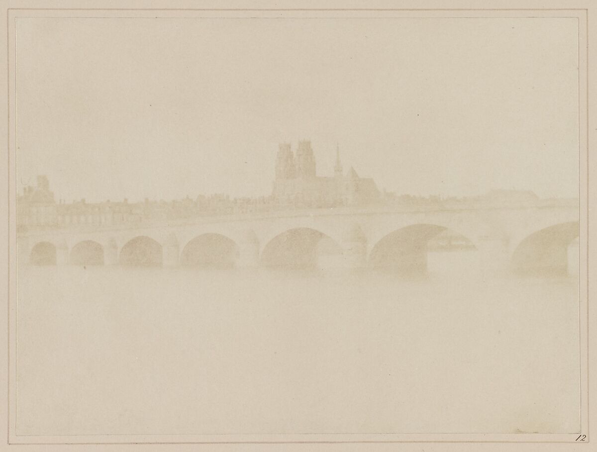 The Bridge of Orleans, William Henry Fox Talbot (British, Dorset 1800–1877 Lacock), Salted paper print from paper negative 