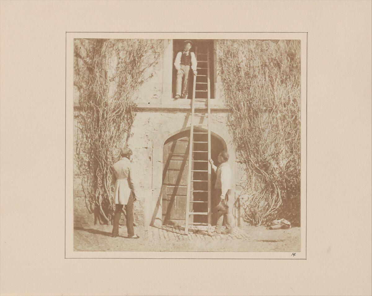 The Ladder, William Henry Fox Talbot (British, Dorset 1800–1877 Lacock), Salted paper print from paper negative 