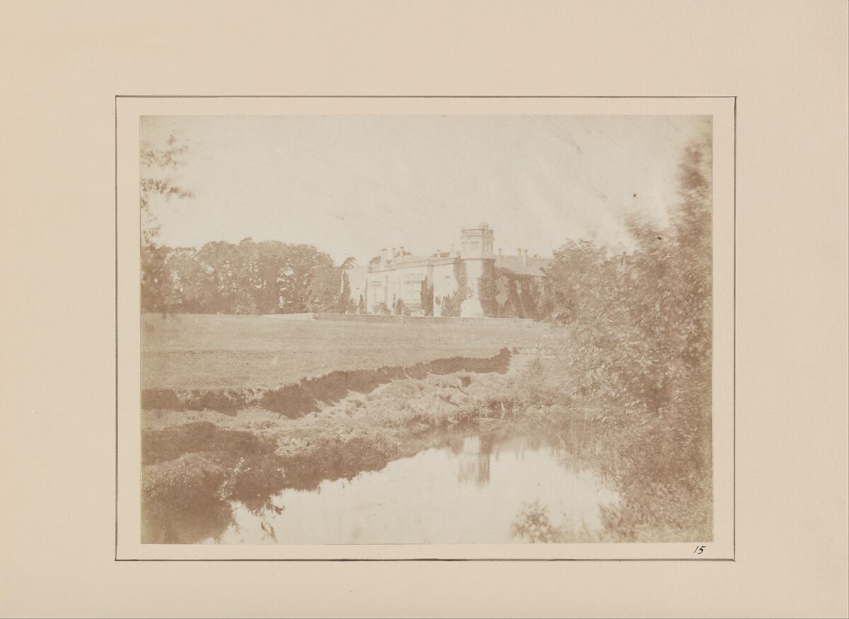 Lacock Abbey in Wiltshire, William Henry Fox Talbot (British, Dorset 1800–1877 Lacock), Salted paper print from paper negative 