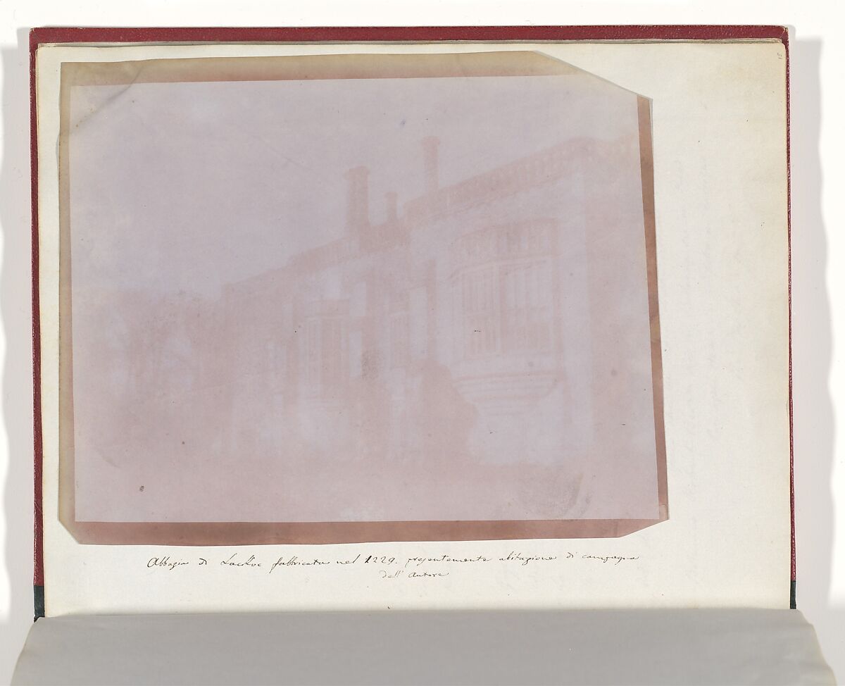Lacock Abbey, William Henry Fox Talbot (British, Dorset 1800–1877 Lacock), Salted paper print from paper negative 