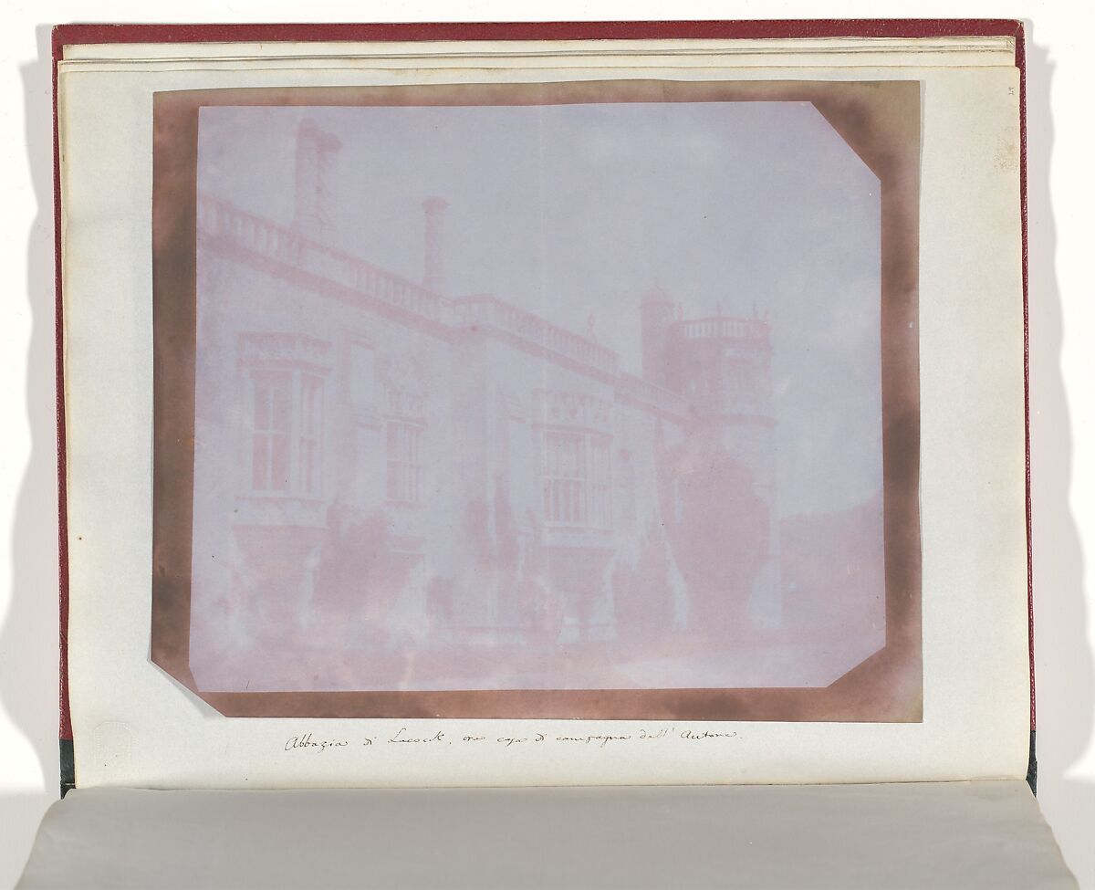 Lacock Abbey, William Henry Fox Talbot (British, Dorset 1800–1877 Lacock), Salted paper print from paper negative 