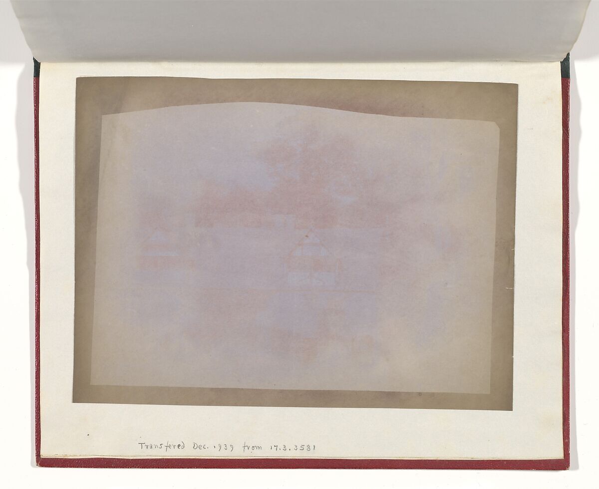 [Lacock Abbey], William Henry Fox Talbot (British, Dorset 1800–1877 Lacock), Salted paper print from paper negative 