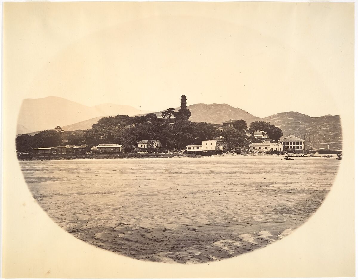 Pagoda Island, Attributed to John Thomson (British, Edinburgh, Scotland 1837–1921 London), Albumen silver print from glass negative 