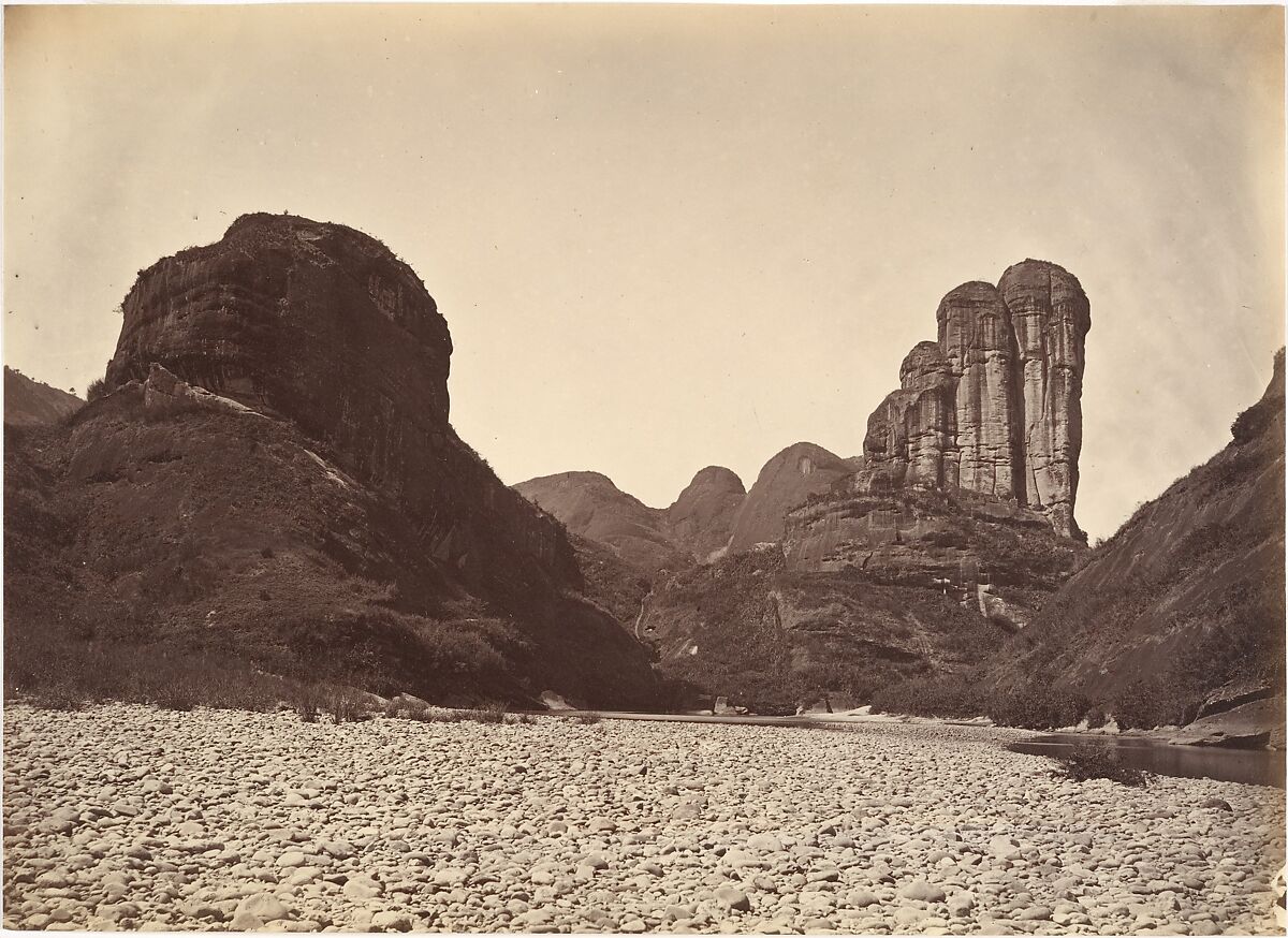 Piled Stone Mountain Near Sing Chang, Lai Afong (Chinese, 1839–1890), Albumen silver print from glass negative 
