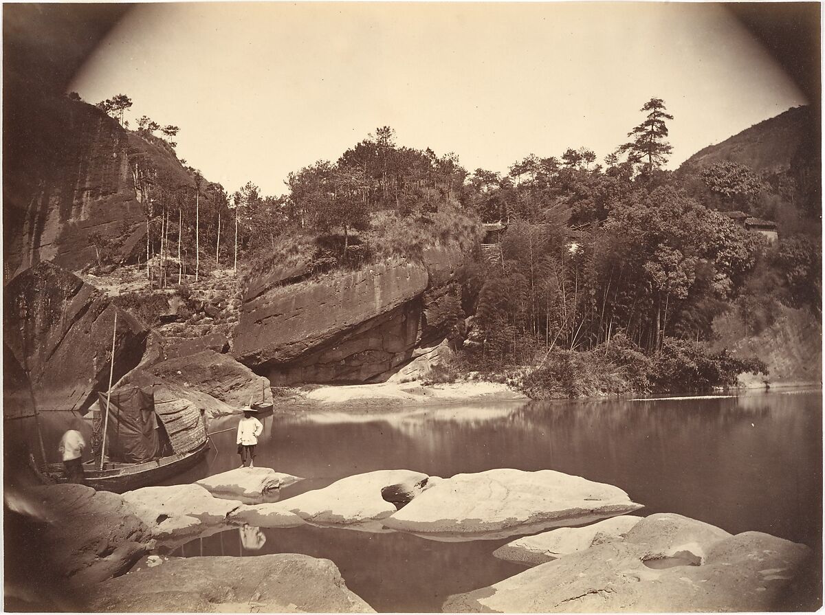 [Mount Wuyi Landscape], Attributed to Lai Afong (Chinese, 1839–1890), Albumen silver print from glass negative 