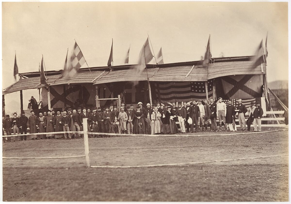 The Grand Stand, Foochow (Fuzhou), Lai Afong (Chinese, 1839–1890), Albumen silver print from glass negative 