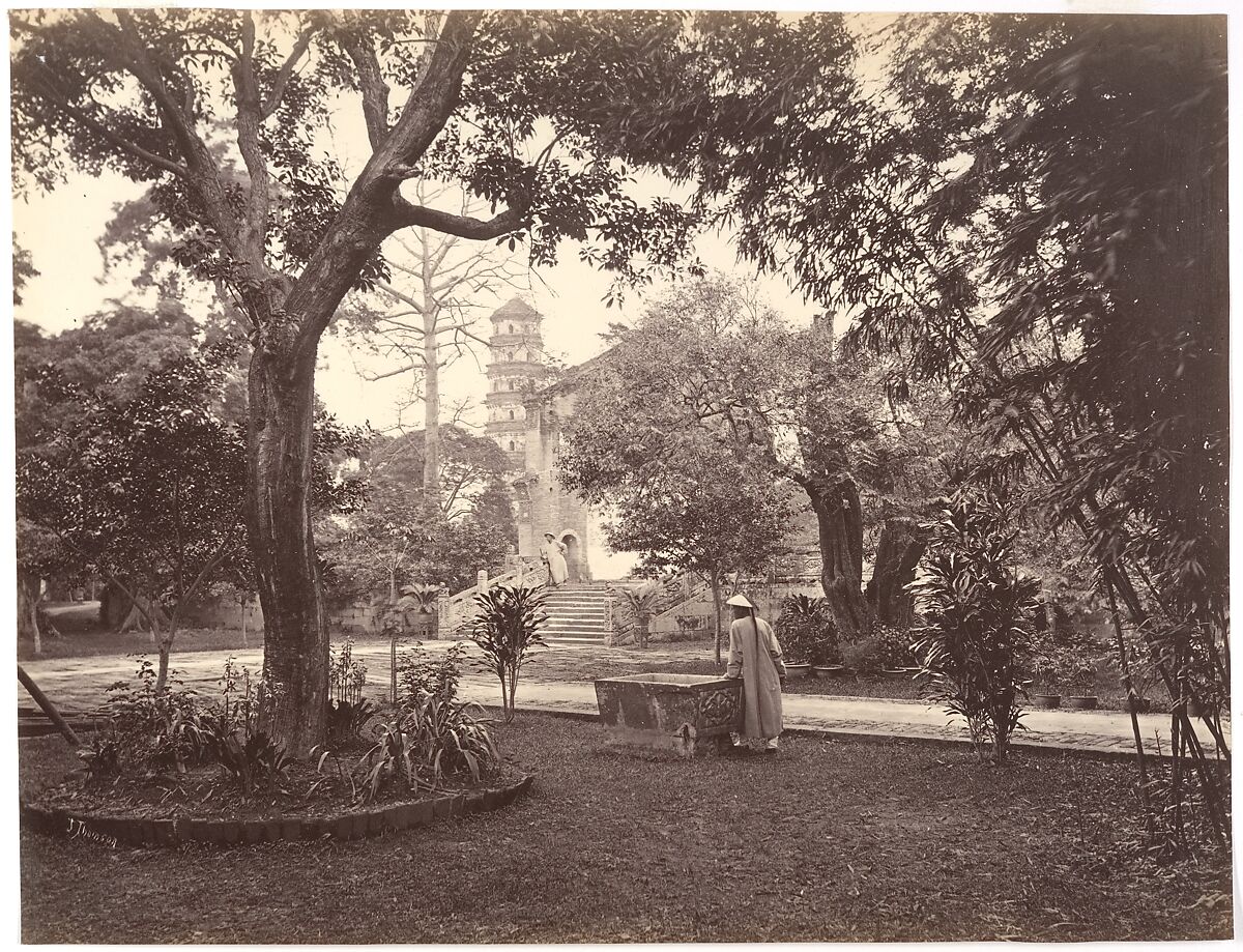 Garden at the English Consulate, Canton, Attributed to John Thomson (British, Edinburgh, Scotland 1837–1921 London), Albumen silver print from glass negative 