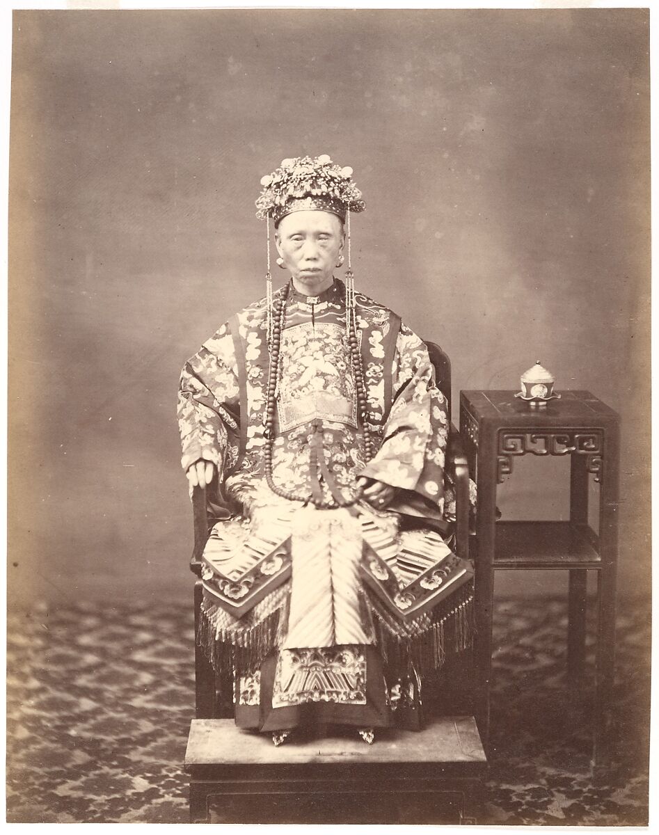 Madarin Wife, Milton M. Miller (American, active China, 1830–1899), Albumen silver print from glass negative 