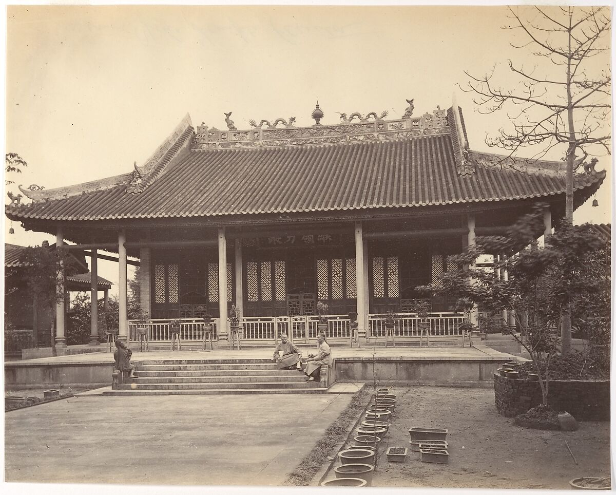 Mandarin Dwelling, Canton, Attributed to John Thomson (British, Edinburgh, Scotland 1837–1921 London), Albumen silver print from glass negative 