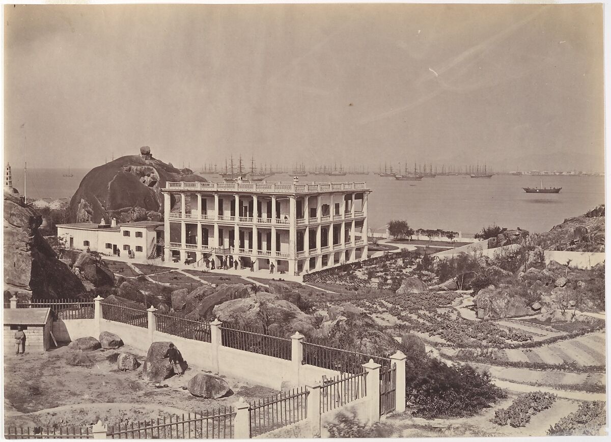 View of Swatow Harbour, Attributed to John Thomson (British, Edinburgh, Scotland 1837–1921 London), Albumen silver print from glass negative 