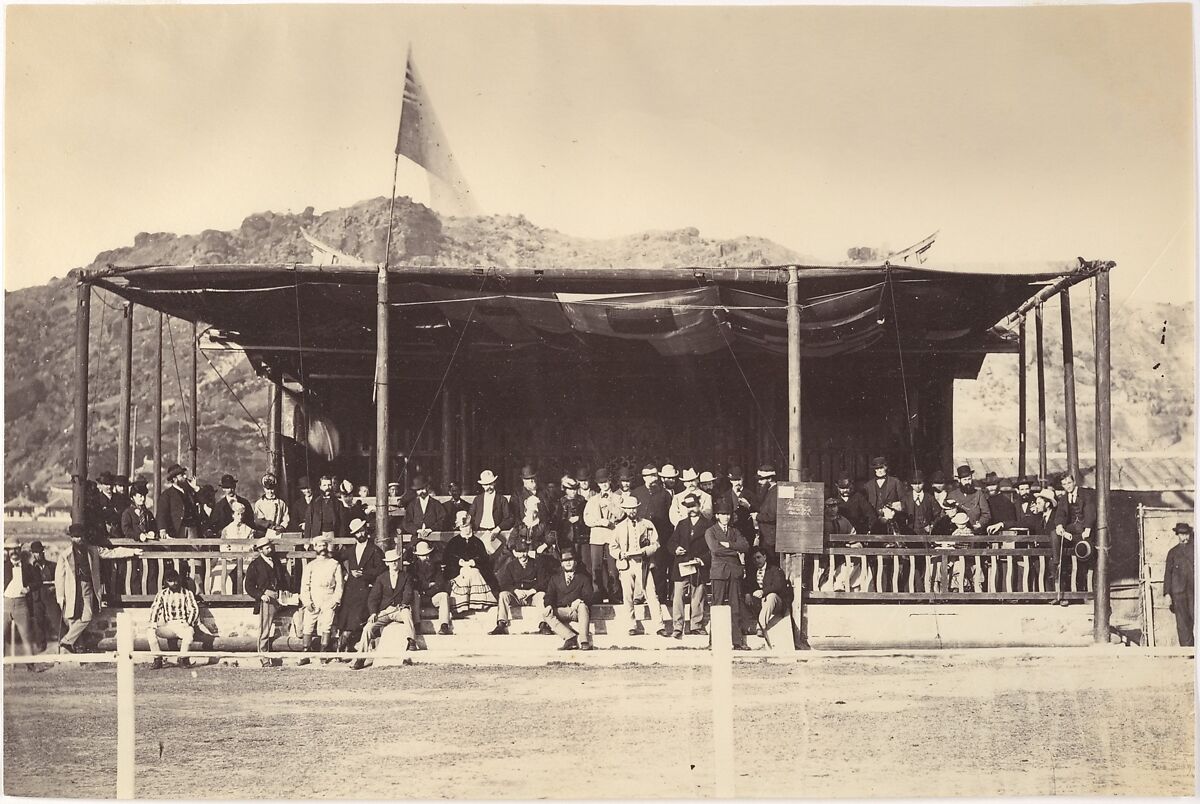 The Grand Stand, Amoy 1871, Attributed to John Thomson (British, Edinburgh, Scotland 1837–1921 London), Albumen silver print from glass negative 