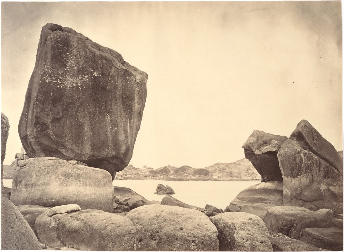 Peculiar shaped Rocks on Kulangsu Island, Amoy, John Thomson (British, Edinburgh, Scotland 1837–1921 London), Albumen silver print from glass negative 