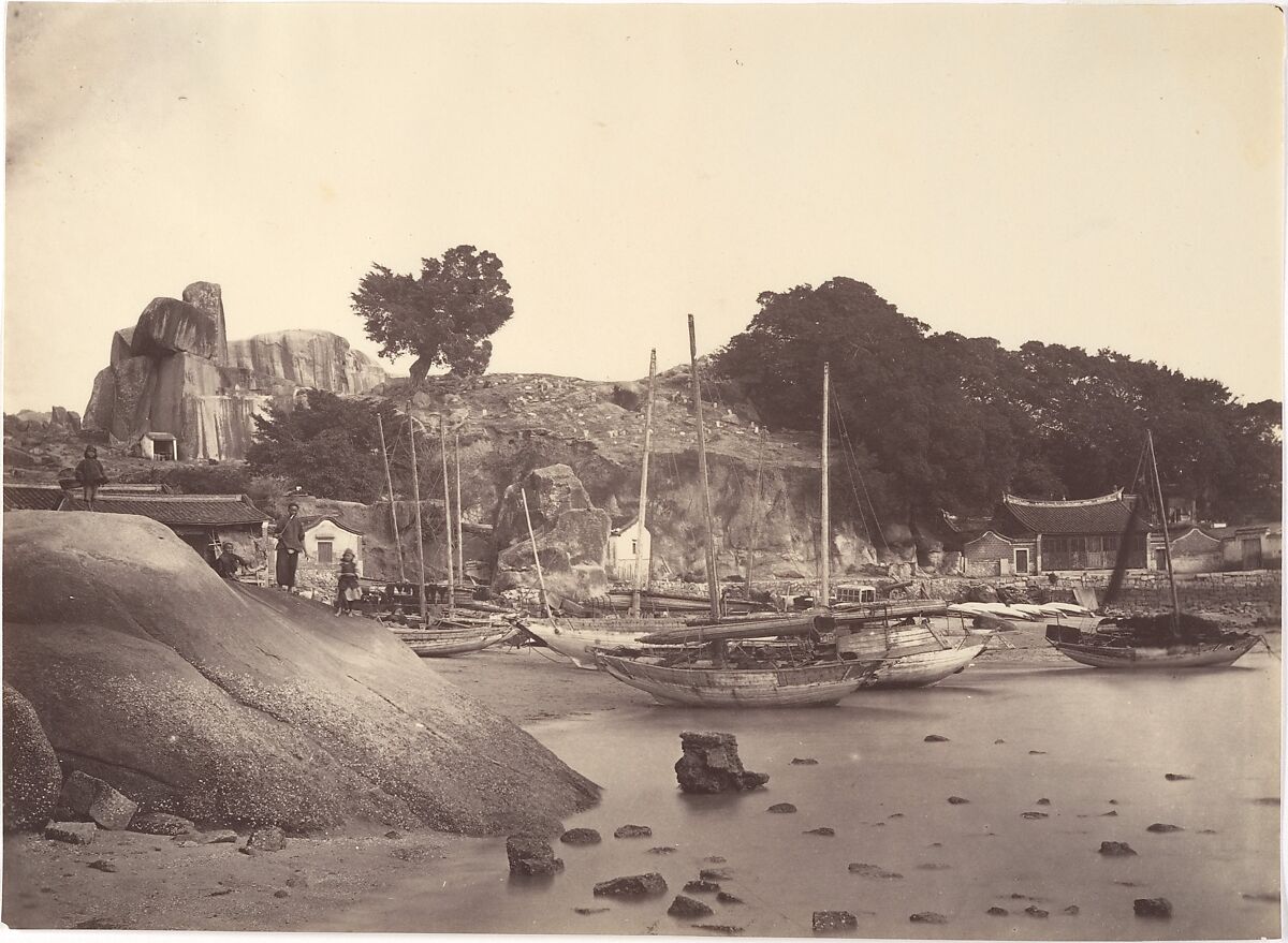 Amoy Fishing Boats, Attributed to John Thomson (British, Edinburgh, Scotland 1837–1921 London), Albumen silver print from glass negative 