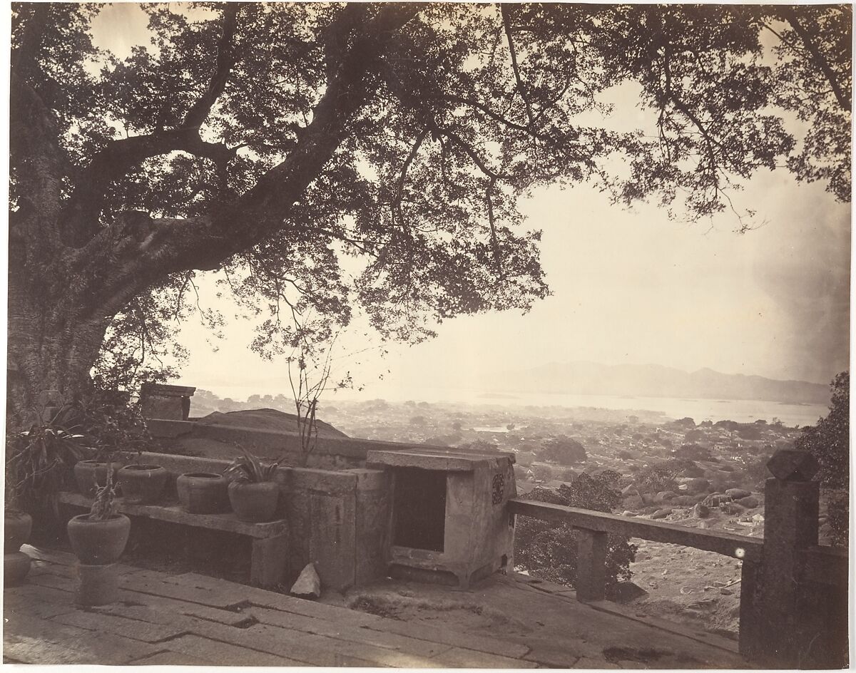 View over Amoy from Pe-Le-Jong, Attributed to John Thomson (British, Edinburgh, Scotland 1837–1921 London), Albumen silver print from glass negative 