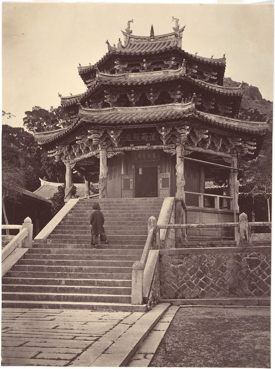 Temple, Amoy, John Thomson (British, Edinburgh, Scotland 1837–1921 London), Albumen silver print from glass negative 