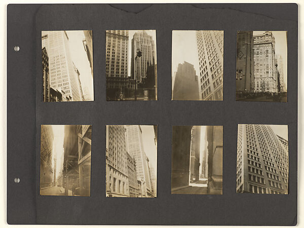 [Album Page: Federal Reserve Bank of New York Building, Financial District, Manhattan], Berenice Abbott (American, Springfield, Ohio 1898–1991 Monson, Maine), Gelatin silver prints 