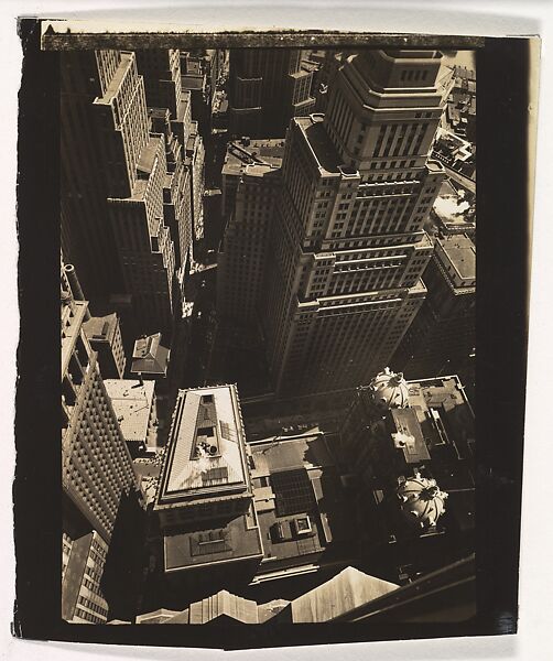 [Aerial View, Buildings, New York], Berenice Abbott (American, Springfield, Ohio 1898–1991 Monson, Maine), Gelatin silver print 