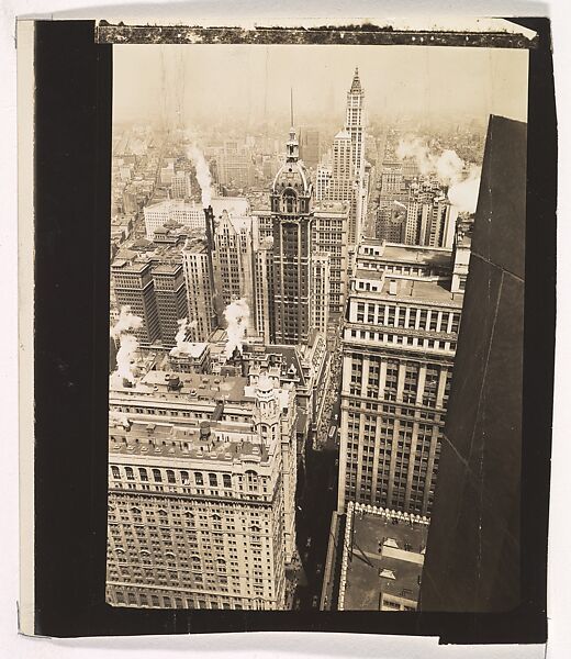 [Aerial View, Manhattan, New York], Berenice Abbott (American, Springfield, Ohio 1898–1991 Monson, Maine), Gelatin silver print 