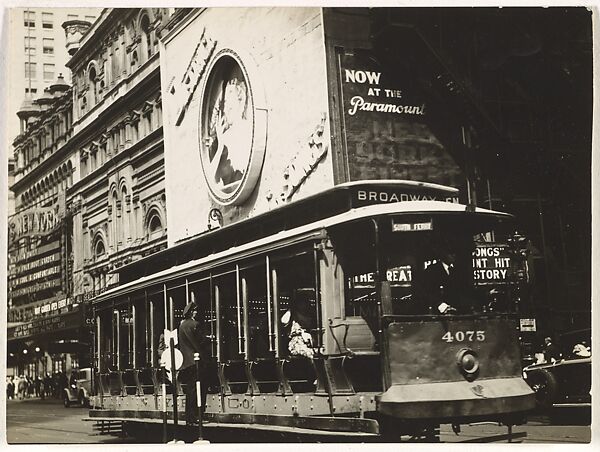 [Streetcar, New York], Berenice Abbott (American, Springfield, Ohio 1898–1991 Monson, Maine), Gelatin silver print 