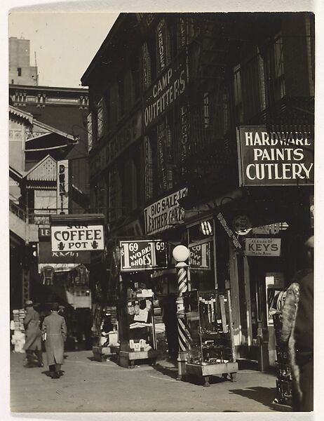 [Storefronts, New York], Berenice Abbott (American, Springfield, Ohio 1898–1991 Monson, Maine), Gelatin silver print 