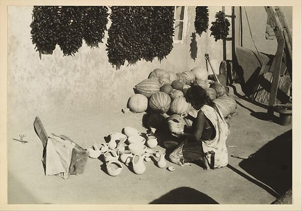 Indianerdorf, Santa Domingo, New Mexico, Paul Grotz (American (born Germany), Stuttgart 1902–1990 Hyannis, Massachusetts), Gelatin silver print 