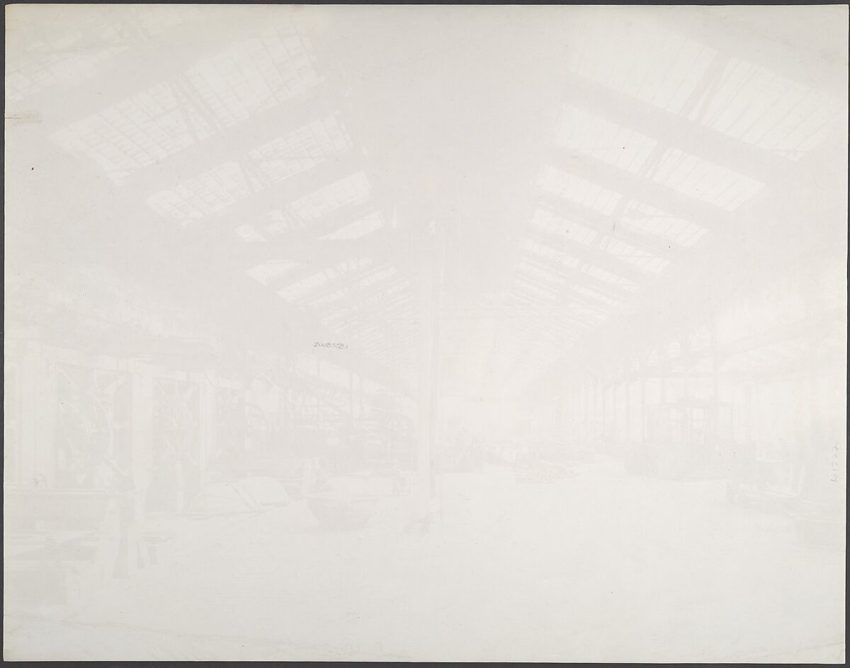 [Factory Interior], Louis Lafon (French, active 1870s–90s), Albumen silver print from glass negative