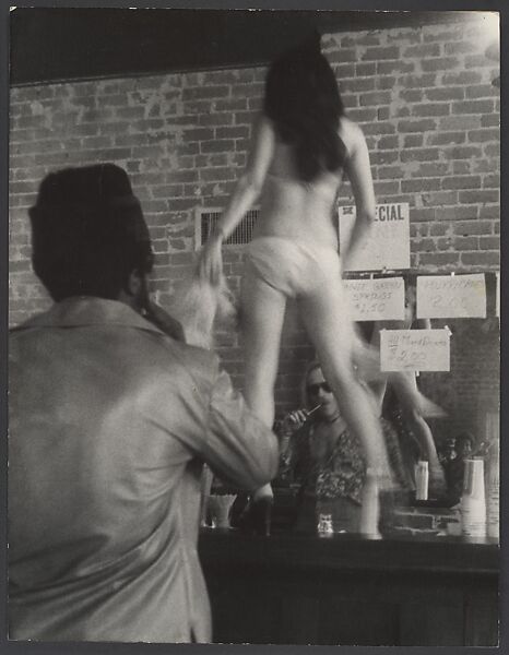 [Go-Go Dancer on Bar, New Orleans, Louisiana], Leon Levinstein (American, Buckhannon, West Virginia 1910–1988 New York), Gelatin silver print 