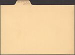 [Papers, Annotated Index Cards, and Miscellaneous Notes Relating to Walker Evans's Collection of Postcards and Signs], Walker Evans (American, St. Louis, Missouri 1903–1975 New Haven, Connecticut)