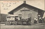 R. R. Station, South Coventry, Conn., Photomechanical print
