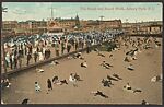 The Beach and Board Walk, Asbury Park, N.J., Photomechanical print