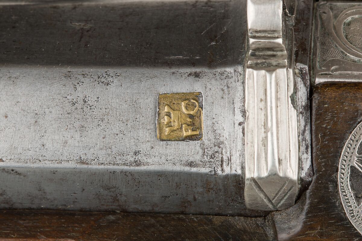 Miquelet Rifle of Ali Pasha, Steel, wood, silver, copper alloy, textile, lock and stock, Algerian; barrel, European