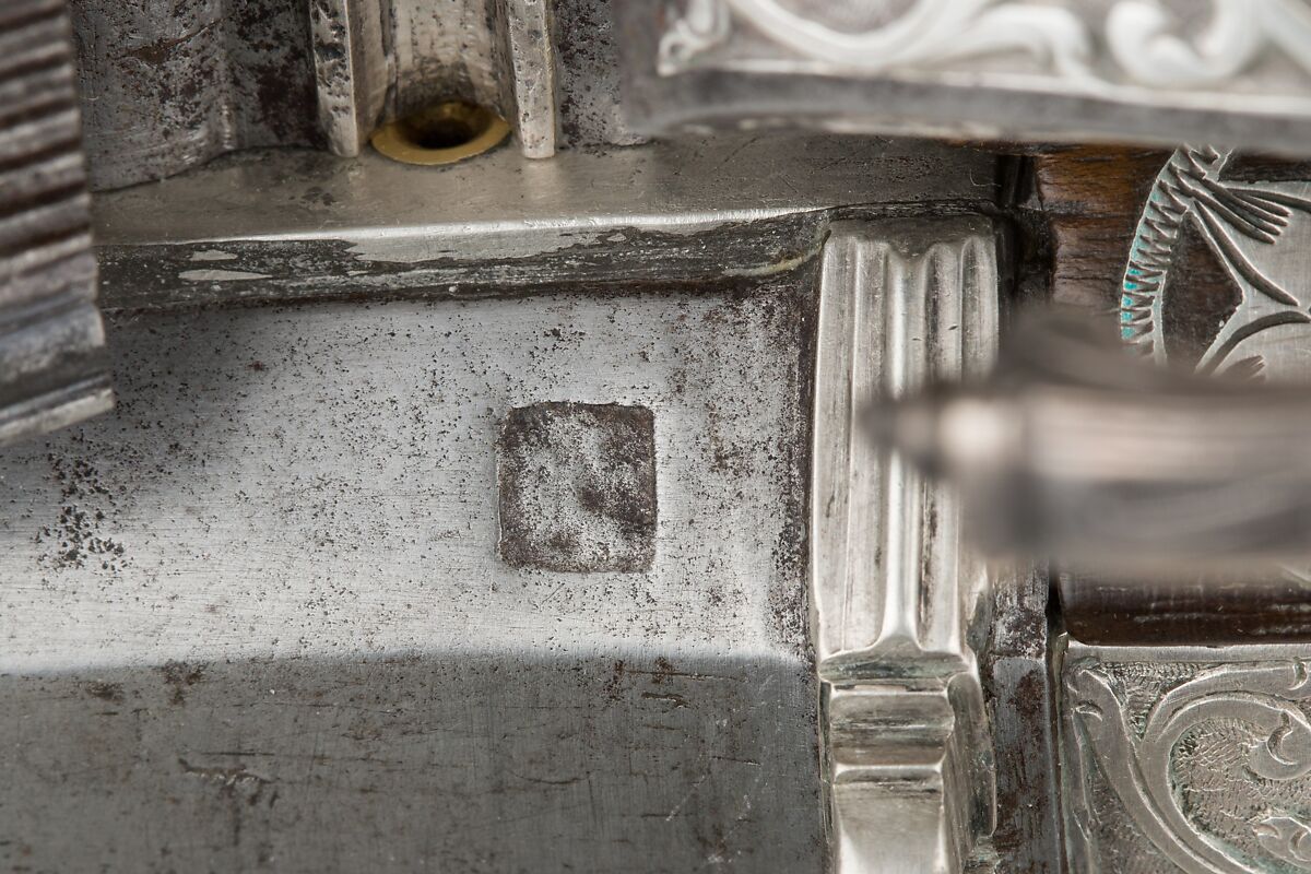 Miquelet Rifle of Ali Pasha, Steel, wood, silver, copper alloy, textile, lock and stock, Algerian; barrel, European