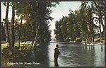 Fishing on the Jocko, Missoula, Montana, Photomechanical print