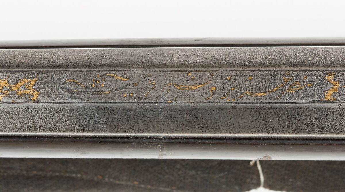 Miquelet Rifle, Steel, wood, silver, gold, copper alloy, textile, barrel, probably Iranian; lock and stock, Turkish