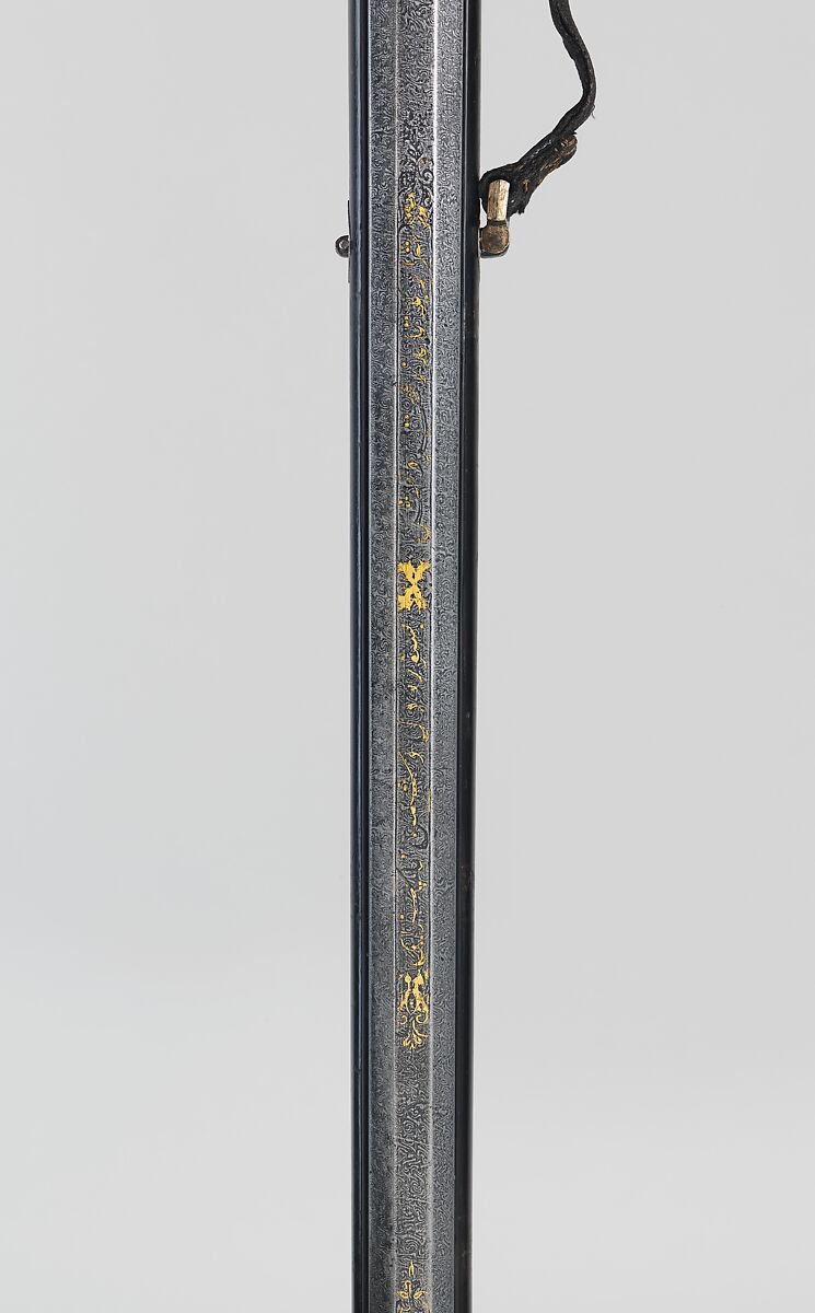 Miquelet Rifle, Steel, wood, silver, gold, copper alloy, textile, barrel, probably Iranian; lock and stock, Turkish