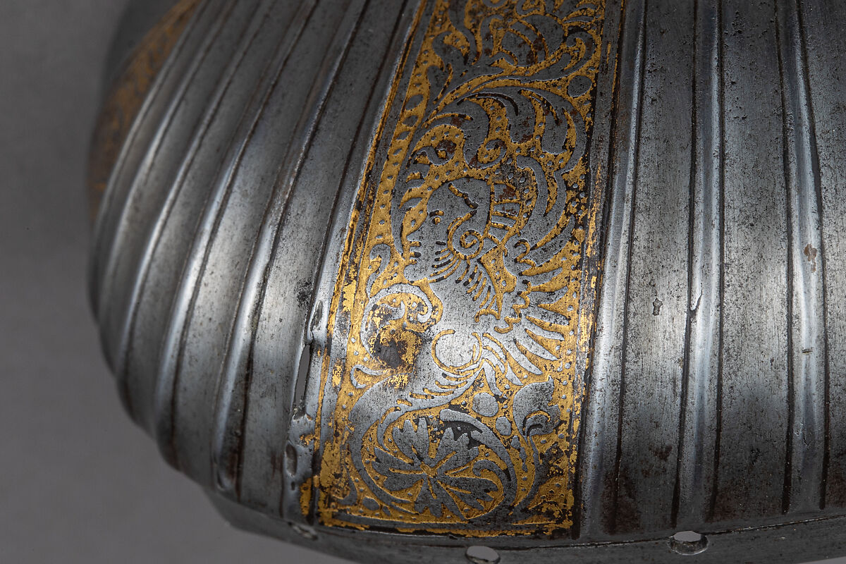 Toe Cap for a Foot Defense (Sabaton), Steel, gold, Augsburg