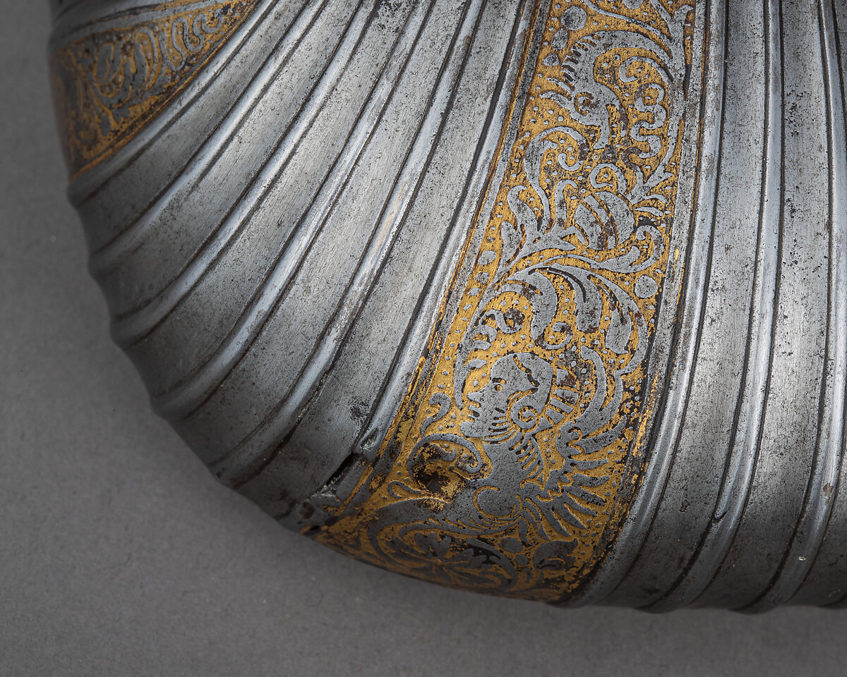Toe Cap for a Foot Defense (Sabaton), Steel, gold, Augsburg
